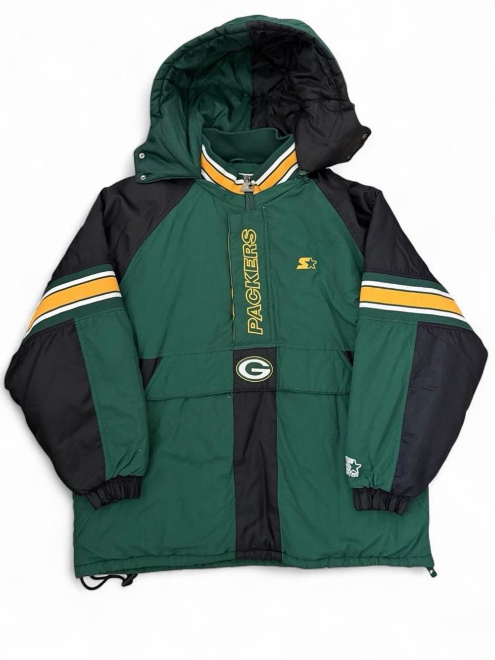 Vintage 90s Green Bay Packers Starter jacket puffer coat size XL